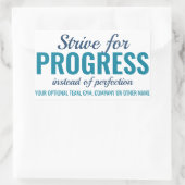 ÉTIQUETTES PROGRESS vs PERFECTION (ou VOTRE texte) (Sac)