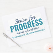 ÉTIQUETTES PROGRESS vs PERFECTION (ou VOTRE texte) (Enveloppe)