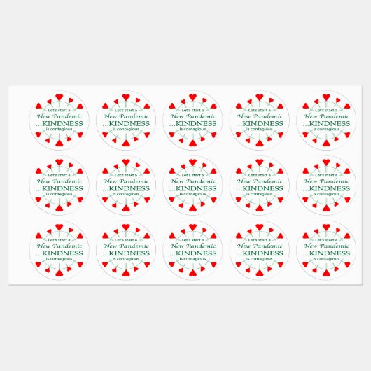 Étiquettes Promouvoir la gentillesse (Feuille)