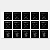 Étiquettes Propriété du logo de l'entreprise | Balise d'actif (Feuille)