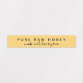 ÉTIQUETTES PURE HONNEY RAW FAIT AVEC AMOUR PAR BEES MINI ÉTIQ (Design 1)