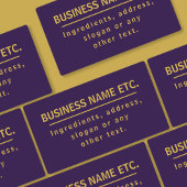 Étiquettes Purple & Or polyvalent imperméable