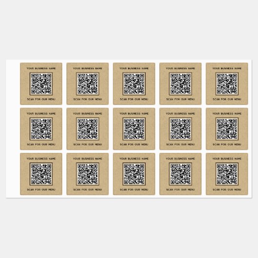 Étiquettes QR Code Texte Analyse professionnelle pour le papi (Feuille)