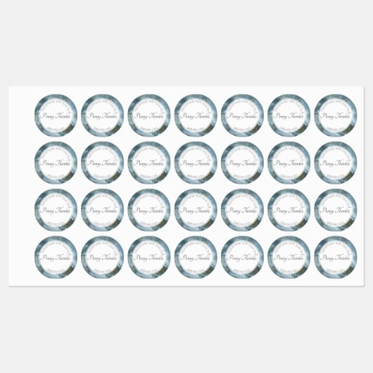 Étiquettes Quartz gris (Feuille)