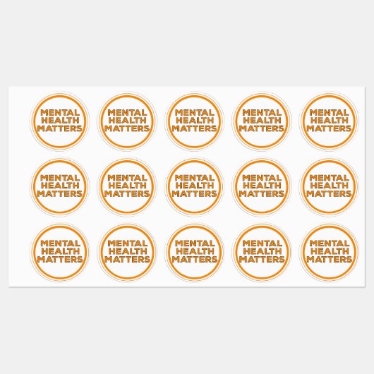 Étiquettes Questions de santé mentale (Feuille)