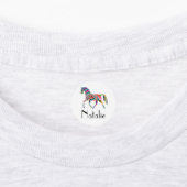 Étiquettes Rainbow horse - votre nom (Apposé)