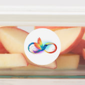Étiquettes Rainbow Hummingbird with Infinity symbol (Apposé)