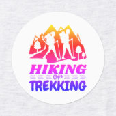 Étiquettes Randonnée ou trekking (Design 2)