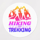 Étiquettes Randonnée ou trekking (Design 1)