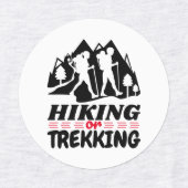 Étiquettes Randonnée ou trekking (Design 1)