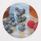 Étiquettes Raspberries et Blueberries (Design 2)