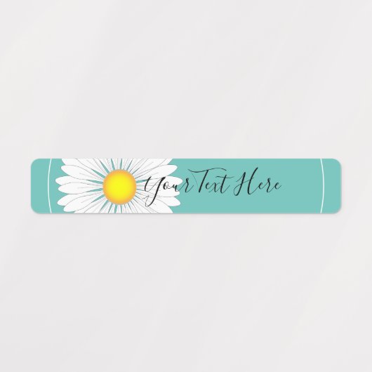 Étiquettes Rectangle turquoise Plutôt Petite Faisée (Design 1)