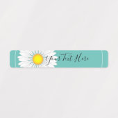 Étiquettes Rectangle turquoise Plutôt Petite Faisée (Design 2)