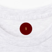 Étiquettes Red and yellow numbered (Apposé)