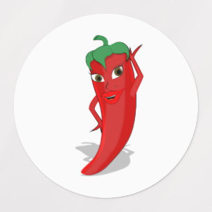 Étiquettes Red Hot Pepper Diva