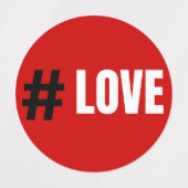 Étiquettes Red Love 2024 (Design 1)