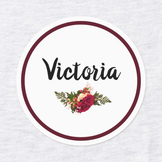 Étiquettes Red Rose Swagger (Design 1)