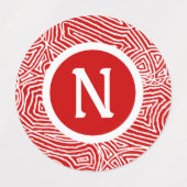 Étiquettes Red Scribblprint (Design 1)