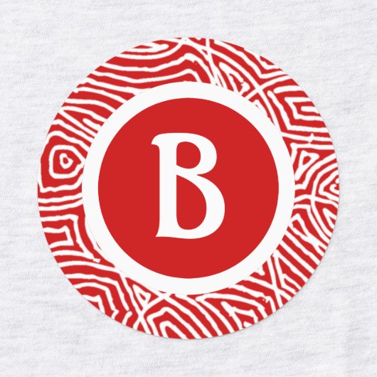 Étiquettes Red Scribblprint (Design 2)