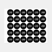 Étiquettes Remplacement simple et facile de logo | Noir ou co (Feuille)