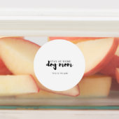 Étiquettes Restez à la maison Voici comment Chien Maman Carte (Apposé)