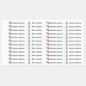 Étiquettes Retour à l'école Garçons Cute Ninja Nom des enfant (Feuille)