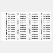 Étiquettes Retour à l'école Garçons de hockey sur glace Nom d (Feuille)