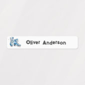 Étiquettes Retour à l'école Garçons Patinage sur glace, Hocke (Design 2)