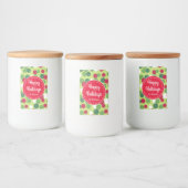 Étiquettes rétro de Noël points fêtes de fin d'ann (Bouteilles)