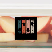 Étiquettes Retro Guitar Music Player Musician Guitarist Graph (Apposé)