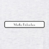 Étiquettes Retro noir et blanc stylish (Design 1)