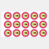 Étiquettes Rhubarb Stalks Pie maison de la cuisine de (Feuille)