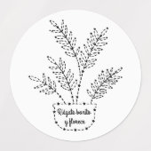 Étiquettes Riégate bonito I Etiquetas redondas (Design 1)