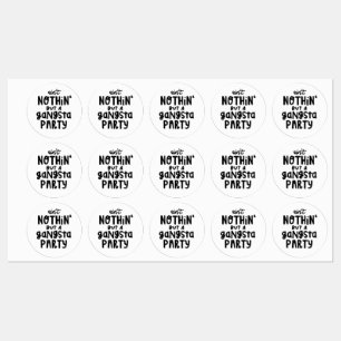 Étiquettes Rien qu'une soirée gangsta Hip Hop Rap Old School