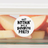 Étiquettes Rien qu'une soirée gangsta Hip Hop Rap Old School (Apposé)