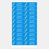 Étiquettes Robot mignon volant dans l'espace dessin animé per (Feuille)