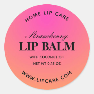 Étiquettes ronds de lèvres rose fraise rose