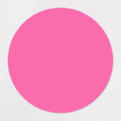 Étiquettes Rose brillant (couleur solide) (Design 1)
