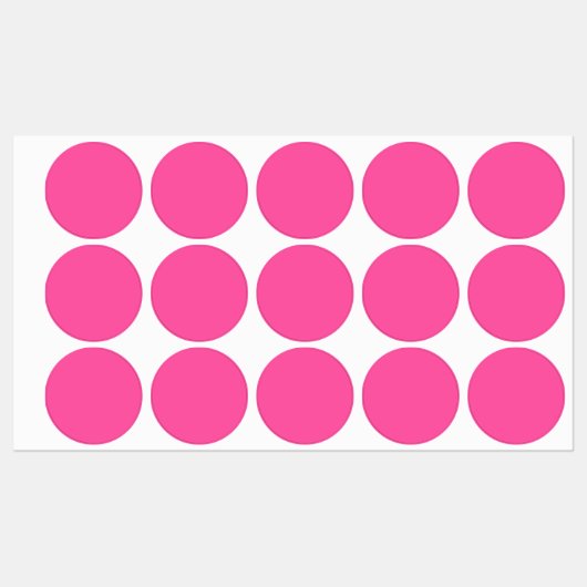 Étiquettes Rose brillant (couleur solide) (Feuille)