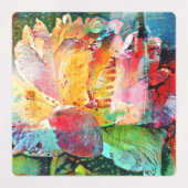 Étiquettes Rose de fleurs (Design 1)