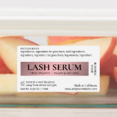 Étiquettes Rose Gold Elegant Lash Serum Mascara Tube Wrapper (Apposé)
