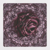 Étiquettes Rose Mandala (Design 2)