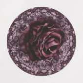 Étiquettes Rose Mandala (Design 2)