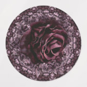 Étiquettes Rose Mandala (Design 2)
