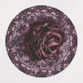 Étiquettes Rose Mandala (Design 1)
