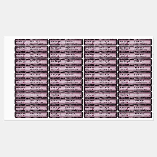 Étiquettes Rose moderne Gold Foil Agate Parties scintillant L (Feuille)