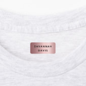 Étiquettes Rose nom or fille (Apposé)