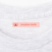 Étiquettes Rose & Purple Cute Butterfly Girl Ajouter un nom (Apposé)