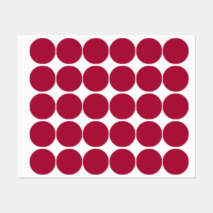 Étiquettes Rouge (couleur solide)