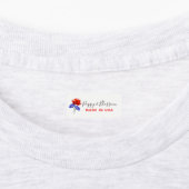 Étiquettes Rouge Poppy & Cornflower Rouge, Blanc & Bleu (Apposé)